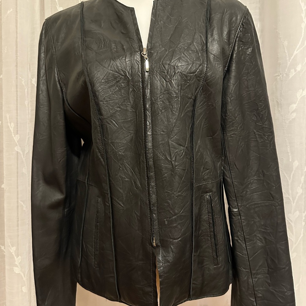 Women's Black Leather Jacket